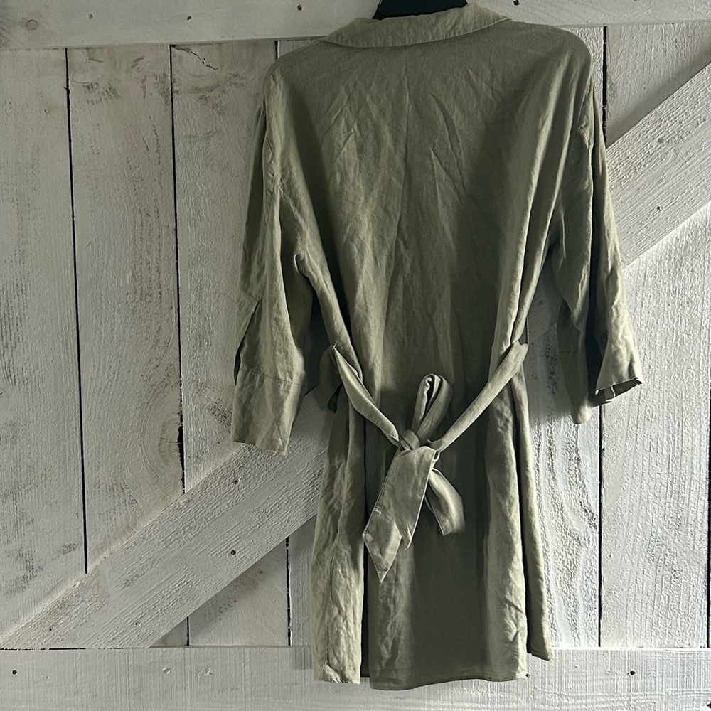 Zara Sage Green Casual Dress - Picture 4 of 8